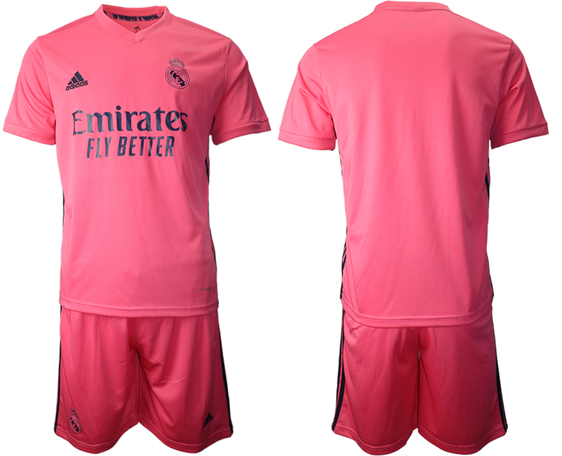 Men 2020-2021 club Real Madrid away blank pink Soccer Jerseys